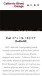 Mobile Screenshot of californiastreetgarage.com