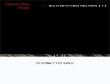 Tablet Screenshot of californiastreetgarage.com